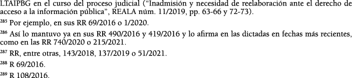 LTAIPBG en el curso del proceso judicial ( Inadmisi n y necesidad de reelaboraci n ante el derecho de acceso a la inf   