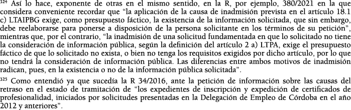 324 As  lo hace, exponente de otras en el mismo sentido, en la R, por ejemplo, 380 2021 en la que considera convenien   