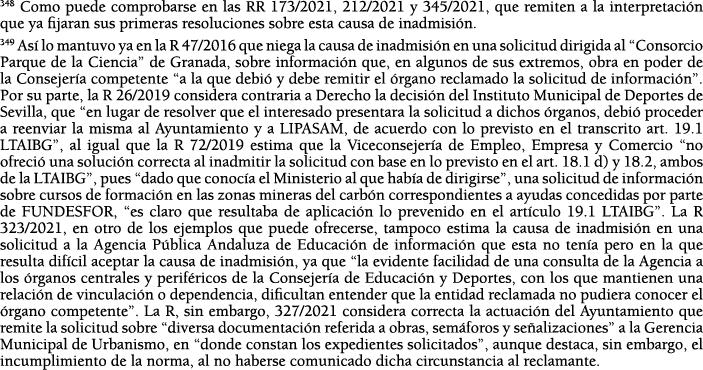 348 Como puede comprobarse en las RR 173 2021, 212 2021 y 345 2021, que remiten a la interpretaci n que ya fijaran su   