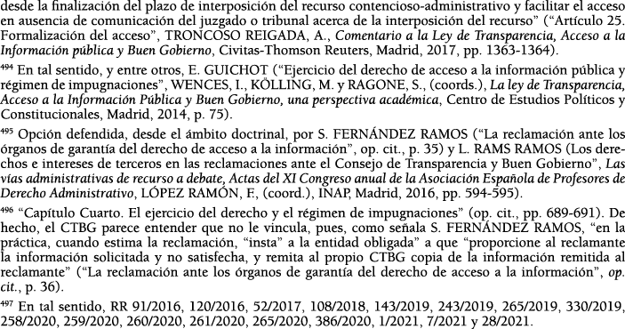 desde la finalizaci n del plazo de interposici n del recurso contencioso-administrativo y facilitar el acceso en ause   