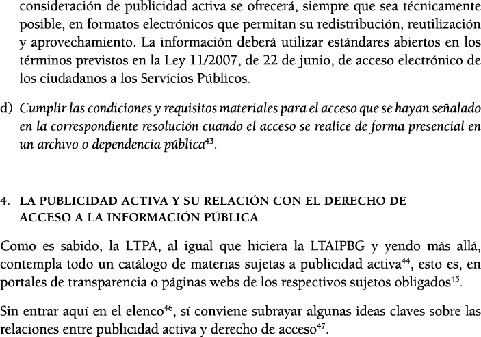 consideraci n de publicidad activa se ofrecer , siempre que sea t cnicamente posible, en formatos electr nicos que pe   