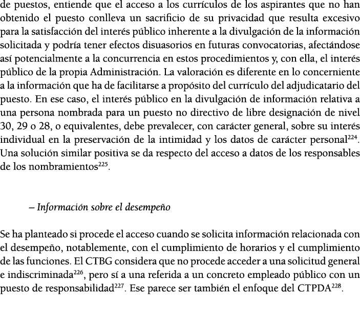 de puestos, entiende que el acceso a los curr culos de los aspirantes que no han obtenido el puesto conlleva un sacri   