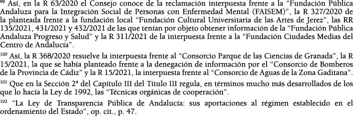99 As , en la R 63 2020 el Consejo conoce de la reclamaci n interpuesta frente a la  Fundaci n P blica Andaluza para    